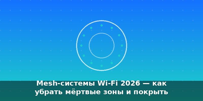 Mesh-системы Wi-Fi 2026 — как убрать мёртвые зоны и покрыть …