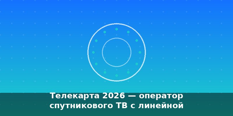 Телекарта 2026 — оператор спутникового ТВ с линейной поляриз…