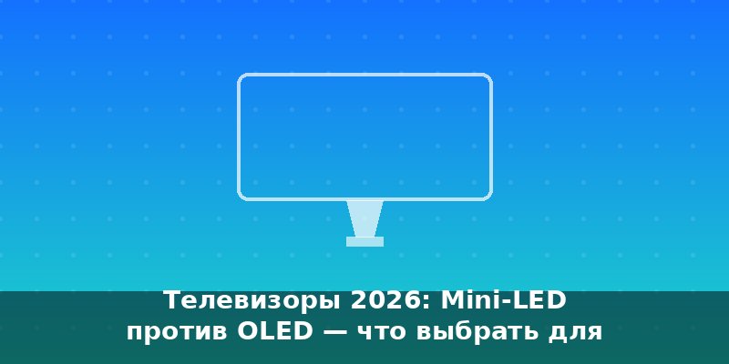 Телевизоры 2026: Mini-LED против OLED — что выбрать для дома