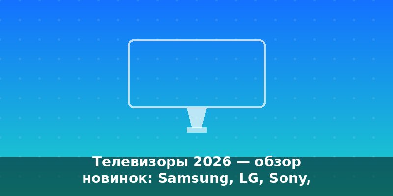 Телевизоры 2026 — обзор новинок: Samsung, LG, Sony, Hisense,…