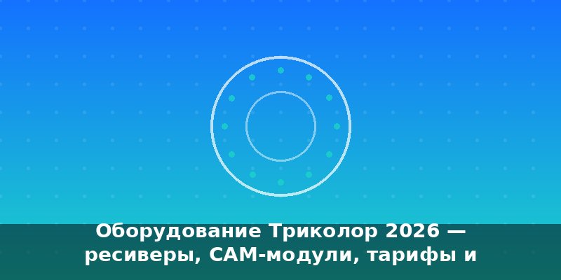 Оборудование Триколор 2026 — ресиверы, CAM-модули, тарифы и …