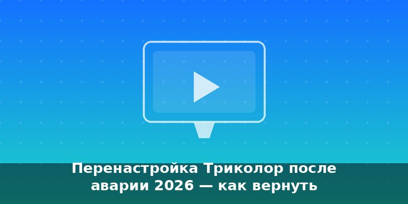 Перенастройка Триколор после аварии 2026 — как вернуть канал…
