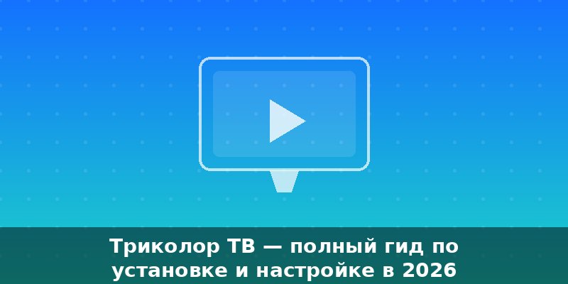 Триколор ТВ — полный гид по установке и настройке в 2026