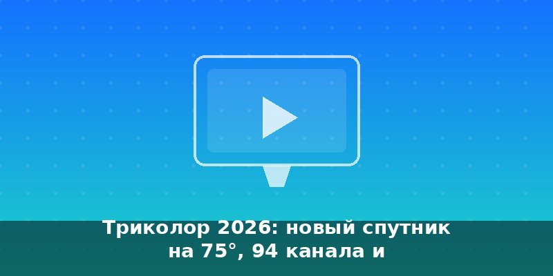 Триколор 2026: новый спутник на 75°, 94 канала и перенастрой…