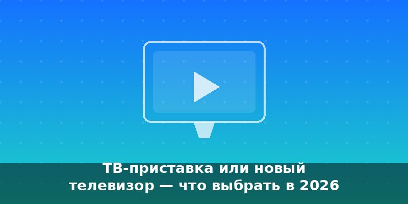 ТВ-приставка или новый телевизор — что выбрать в 2026 году
