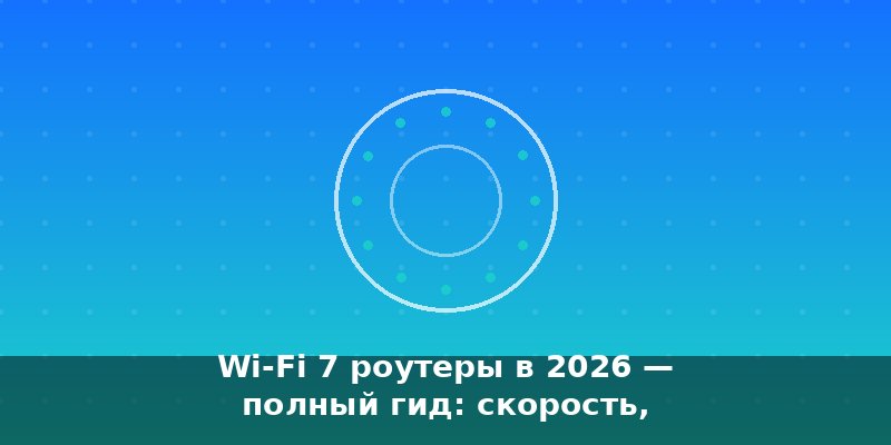Wi-Fi 7 роутеры в 2026 — полный гид: скорость, совместимость…